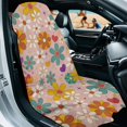 thumbnail image 3 of XYZCANDO Flowers Pattern Print Sweatproof Car Seat Cover Towel, Anti-Slip Easy Install Machine Washable Towel Cover for SUV Cars, 3 of 11