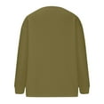 thumbnail image 5 of Women's Cardigan Sweaters Plus Size Heart Graphic Knitted Coats with Pockets Casual Loose Long Sleeve Sweaters Outerwear (Army Green 2XL), 5 of 5