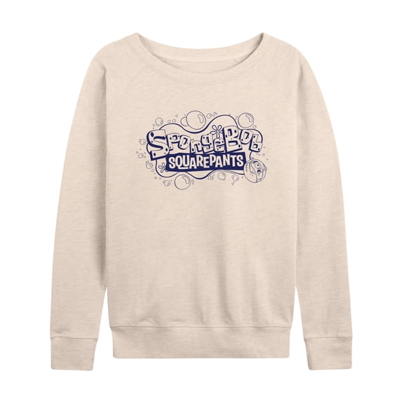 SpongeBob SquarePants - Plankton Bubble Logo - Women's Lightweight French Terry Long Sleeve Shirt