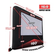 Elite Outdoor Movies Home 10 ft Inflatable Outdoor Screen