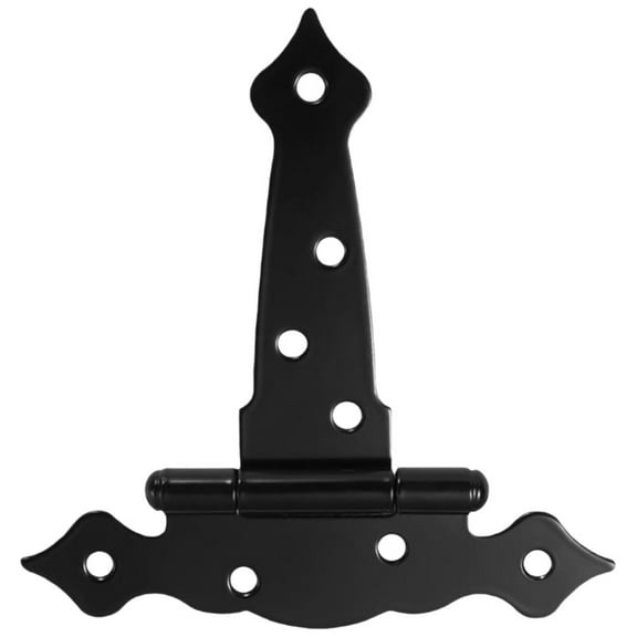 Wood Fence Hinges Decorative T Hinges Heavy Duty Barn Door Hinges Swing Gate Hardware Metal T Hinge for Classic Door and Gate Support