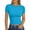 A2 Blue, variant on Crop Tops for Women Trendy Short Sleeve Tight Going Out Crew Neck Cropped T Shirts Slim Fit Basic Summer Tees White 2XL