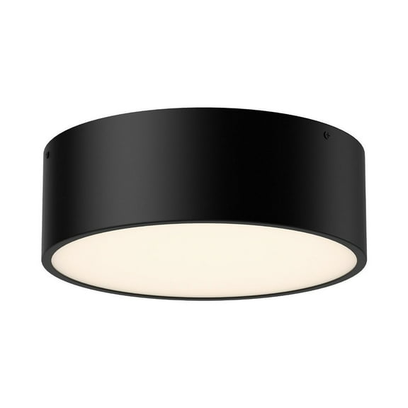 FM556012MB-Alora Lighting-Brisbane - 2 Light Flush Mount-4.13 Inches Tall and 12 Inches Wide-Matte Black Finish