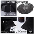 thumbnail image 6 of MorroMorn King Size Comforter Set, 4 Pieces All Season Bedding Sets, Soft Bed Set with 1 Down Alternative Duvet Insert 104×90 Inches, 2 Pillow Cases & 1 Deep Pocket Fitted Sheet(King, Black), 6 of 6