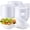 White-50, variant on 50 Count Black 32oz Disposable Plastic Bowls for Serving and Dining
