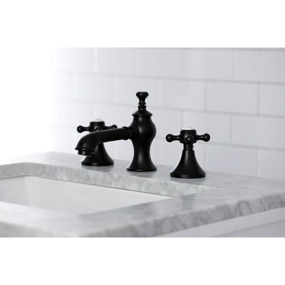 Kingston Brass  English Country 8 in. Widespread Bathroom Faucet Matte Black Matte