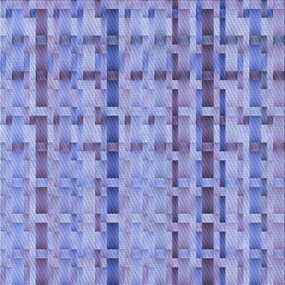 Ahgly Company Machine Washable Indoor Square Transitional Jeans Blue Area Rugs, 4' Square