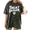Black-4, variant on Black Washed Custom Cat Dad Sunglasses Cat Silhouette Graphic Tees Print Tshirt Shirts Casual Tops S-2XL