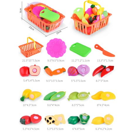 Nourriture Jouet Enfants Jouet Réaliste Fruits Légumes En Plastique De  Coupe Jouets Cuisine Jouer Nourriture pour Enfants 
