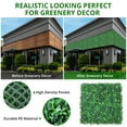 thumbnail image 4 of ChaoLink Artificial Bo *wood Panels,24Pcs 20 *20 inches Grass Wall Panels 4 Layers Greenery Wall 2 inches with 100 Zip Ties, No Odor Artificial Grass Backdrop, 4 of 7