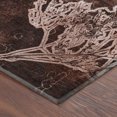 thumbnail image 3 of Addison Rugs Mayfield Premium Machine Washable Transitional Floral Merlot Rectangle Rug, 3' x 5', 3 of 6