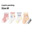 thumbnail image 2 of Par de calcetines tobilleros para niñas y niñas, calcetines de verano de malla fina de algodón suave para bebés Adepaton BST3005319-2, 2 of 5