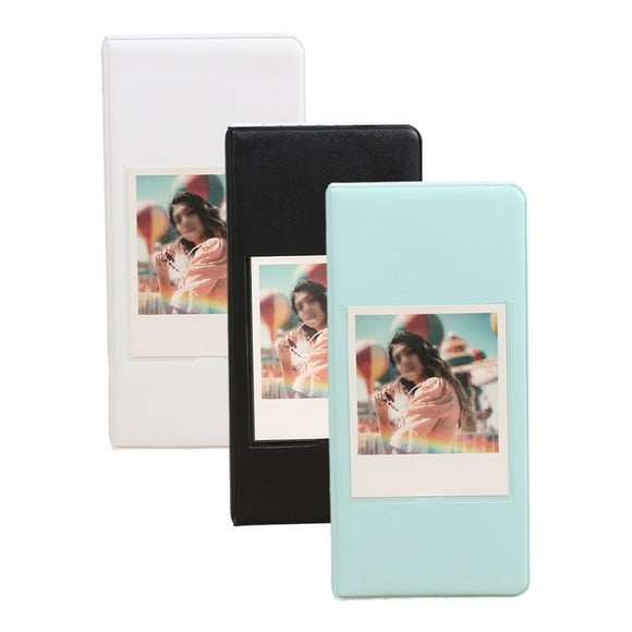 Libro de recuerdos de almacenamiento de álbum de papel fotográfico de 64 bolsillos de ancho para Instax Ancho 210 W300