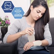 Med Pride 3 inch x 180 inch Elastic Bandage Wrap with Velcro Closure, Latex-Free, Reusable Compression Bandage, 4 Pack