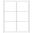 thumbnail image 1 of 4 x 3.33 in. White Rectangle Laser Labels - Pack of 600, 1 of 1