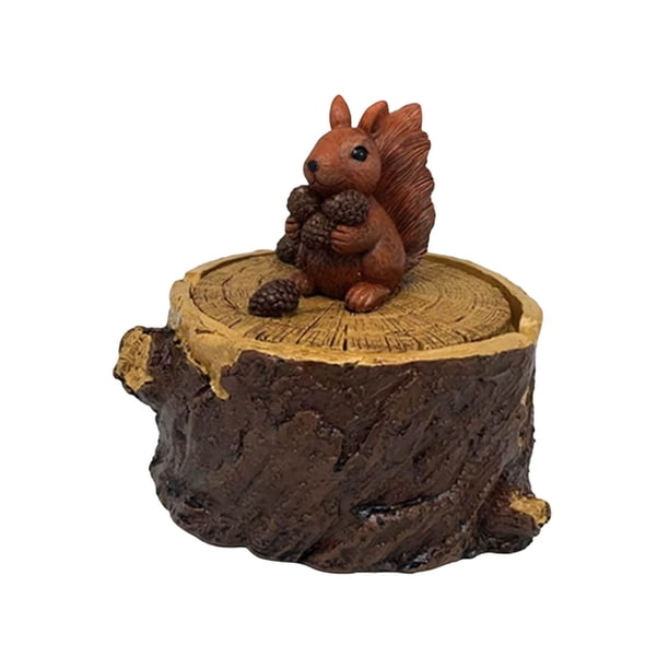 Caja de almacenamiento de cenicero con forma de animales lindos para manualidades decorativas, decoración del hogar, caja de almacenamiento de artículos pequeños, almacenamiento y organización, almace