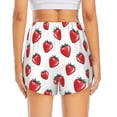 thumbnail image 4 of Goofa Hand Drawn Strawberry Printed Women 2 in 1 Running Shorts,Quick Dry Athletic Workout Shorts,High Waisted Athletic Shorts with Liner Pockets-X-Large, 4 of 9