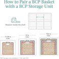 thumbnail image 5 of 13x13in Hyacinth Baskets, Rustic Set Of 5 Multipurpose Collapsible Storage Organizer, Handwoven Laundry Totes for Bedroom, Living Room, Shelves - Gray, 5 of 8