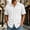 White, variant on Tdoqot Mens Cotton Button Down Shirts with Pockets- Short Sleeve Lapel Casual Summer Beach Shirts Light Blue Size S-3XL
