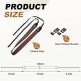 thumbnail image 2 of Uxcell Camera Strap, 2Pcs 1.2" Width Nylon Adjustable Neck Shoulder Strap, Coffee, 2 of 6