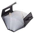 thumbnail image 2 of C-Line Products 58320 21-Pocket Legal Size Expanding File with Handle Black 1 Ea., 2 of 2
