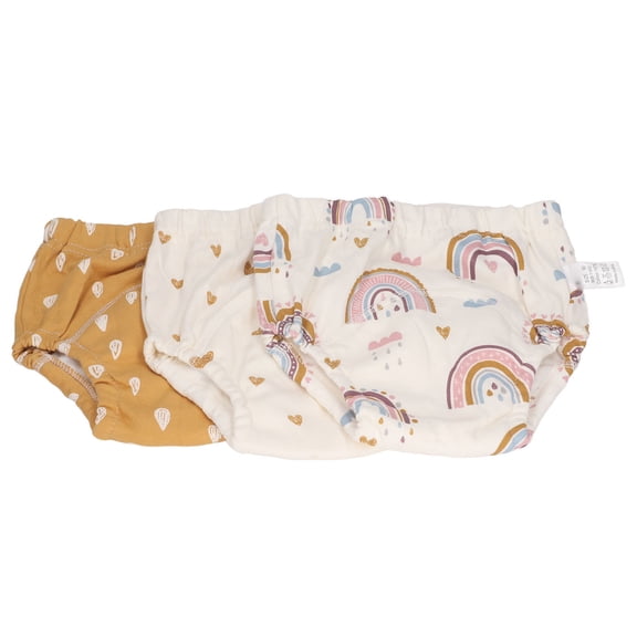 Soft Gauze Toddler Training Underwear 3 Pack 6 Layer Reusable Absorbent Pee Pants and Potty Training Diapers for Unisex Baby, 18.0x10.0x5.0 inches / 45.7x25.4x12.7 cm
