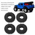 thumbnail image 4 of RC Rubber Tyre, 4Pcs Wear Resistance RC Car Tires  For 1/24 SCX24 RC Crawler, 4 of 8