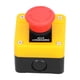 thumbnail image 2 of Botón de parada de emergencia 10A impermeable 1NO 1NC interruptor de botón de emergencia de ascensor de seta roja, 2 of 8