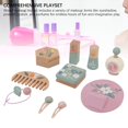thumbnail image 3 of Wood Beauty Salon Play Set, Safe Wooden Makeup Toy Set  for Girls, 3 of 7