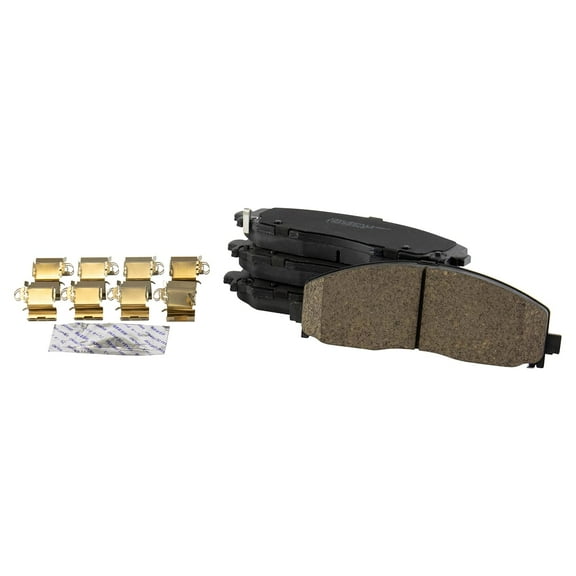 TRQ Front Ceramic Brake Pad Set for Caravan Pacifica Journey Wrangler BFA14287