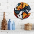 thumbnail image 3 of Yayeee 10" Wall Clock Battery Operated Quartz Round Silent Non-Ticking Home Decor, Abstract Wavy, 3 of 6