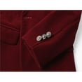 thumbnail image 4 of Boys Velvet Blazer Kid Toddler Tuxedo Suit Jacket Burgundy, 4 of 5