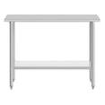 thumbnail image 5 of Flash Furniture 30x48 Portable Prep and Work Table with NSF Certified 18 Gauge Stainless Steel Top Shelf and Adjustable Galvanized Steel Undershelf, 5 of 8