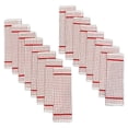 thumbnail image 3 of Hampton 16-Piece Check Dishcloth Set in Red, 3 of 3