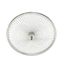 F&R Vintage Lowrider 24" Steel Front Wheel 144 Spoke 14g Chrome Bicycle Rim