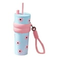 thumbnail image 4 of Elodie Bouteille d'Eau Isolée pour Camping Randonnée Activités Extérieures Fleur Bleue, 4 of 8