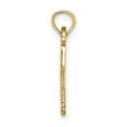 thumbnail image 3 of FJC Finejewelers 10 kt Yellow Gold Solid Polished 3-D Tennis Racquet Charm 7 x 23 mm, 3 of 7