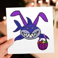 thumbnail image 7 of 3drose, Funny Cute Shark with Easter Basket and Bunny Ears, 12 Greeting Cards with Envelopes, 7 of 7