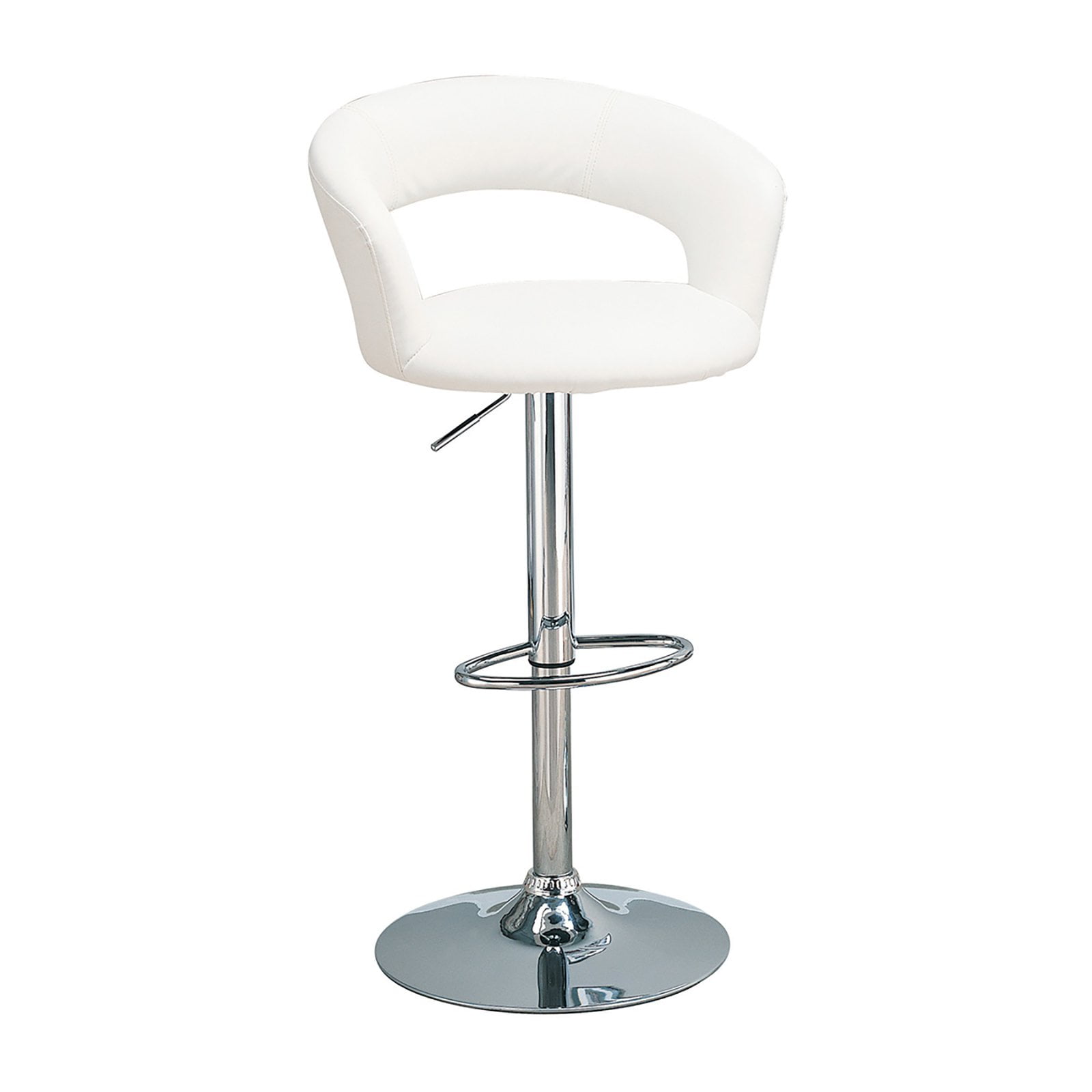 Coaster Contemporary White Bar Stool Com