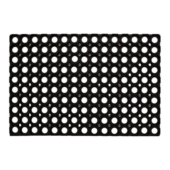 Tapete De Entrada Dib Tapete De Entrada Modelo Hollow Mat. Medidas 40 X 60 Cm, Color: Negro
