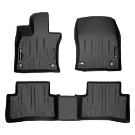 SMARTLINER All Weather Custom Fit Floor Mats 2 Row Liner Set Black Compatible With 2019-2025 Lexus UX - All Models