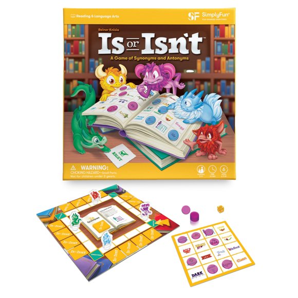 SimplyFun Is or Isnât - Expand Vocabulary Skills by Identifying Synonyms and Antonyms - an Engaging and Educational Bingo Game for Kids - for 2 to 5 Players, Ages 6 & Up
