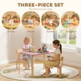 thumbnail image 4 of Qaba Kids Table and 2 Chair Set, Toddler Table and Chairs, Pink, 4 of 10