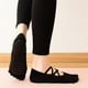 thumbnail image 3 of Calcetines de yoga de cinco dedos con envoltura de espiga y doble tira cruzada, calcetines cálidos para deportes de baile, 3 of 6