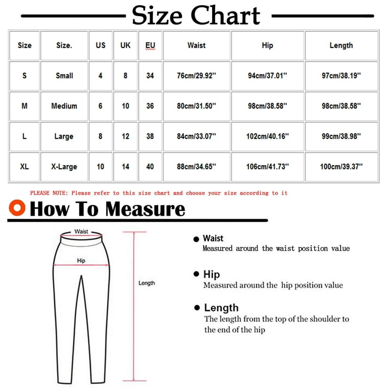 Aueoeo Workout Pants Women, Elastic Waist Pants for Women Ladies Fashion  Solid Sport Sexy Plush Solid Mid High Waist Long Pants
