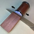 thumbnail image 5 of Premium Rolling Knife Sharpener with Magnetic Angle Guide - 15 & 20 Degree Settings, Diamond Grit for Steel Blades, Wooden Handle, 5 of 18