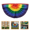 thumbnail image 6 of HEALEEP Pride Day Decoration Rainbow Flag Multi 1Pack 35X18In Polyester, 6 of 8
