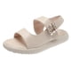 thumbnail image 3 of Sandalias de punta redonda para mujer, Sandalias planas de PU con punta abierta para mujer Sandalias de verano para mujer Probadas y confiables, 3 of 8
