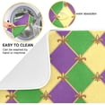 thumbnail image 5 of GZHJMY Stylish Mardi Gras Carnival Fleur De Lis Pattern Absorbent Dish Drying Mat Microfiber Kitchen Countertop Table Protector Multi-Purpose Counter Rack Sink Drainer Pad (16 x 18 Inches), 5 of 6