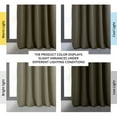 thumbnail image 3 of Half Price Drapes Signature Denver Taupe Velvet Blackout Curtains For Bedroom(1 Panel), 50WX 108L, 3 of 12
